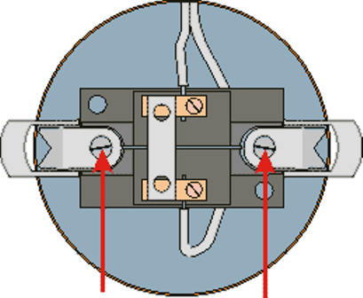 Гвинти на розтискних лапках порожниною викручувати не варто, їх досить послабити і внутрішня частина вимикача звільнитися