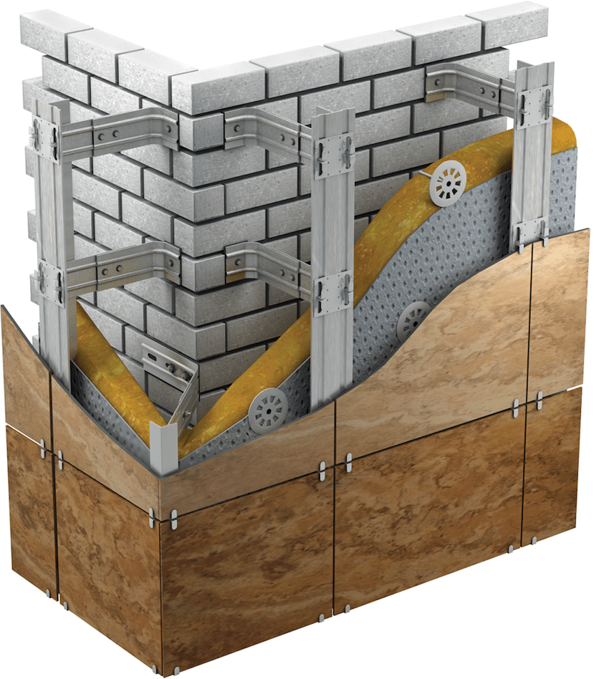 Весь процес монтажу фасадних панелей для зовнішньої обробки будинку складається з декількох етапів